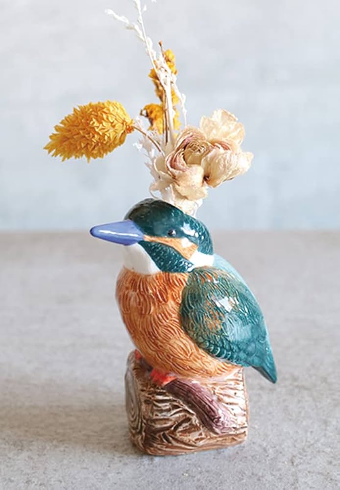 Amazon.co.jp: グローバルアロー Animal Vase(C) Kingfisher